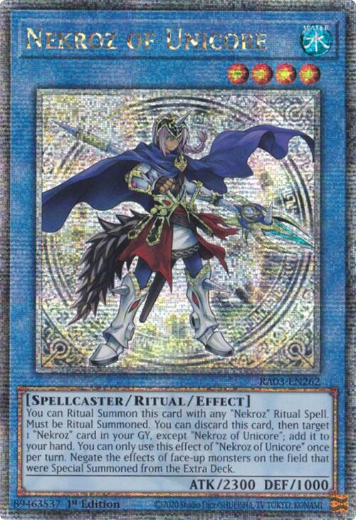 Nekroz of Unicore (Quarter Century Secret Rare) [RA03-EN262] Quarter Century Secret Rare