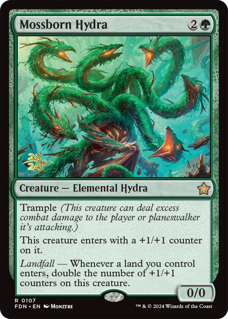 Mossborn Hydra [Foundations Prerelease Promos]