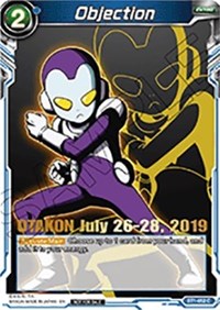 Objection (OTAKON 2019) (BT1-052_PR) [Promotion Cards] Dragon Ball Super