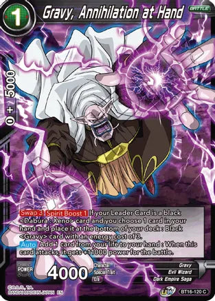 Demon God Gravy, Annihilation at Hand (BT16-120) [Realm of the Gods] Dragon Ball Super