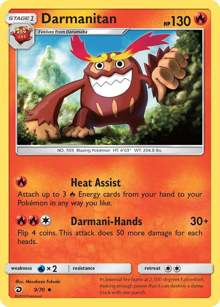 Darmanitan (9/70) [Sun & Moon: Dragon Majesty] Pokémon