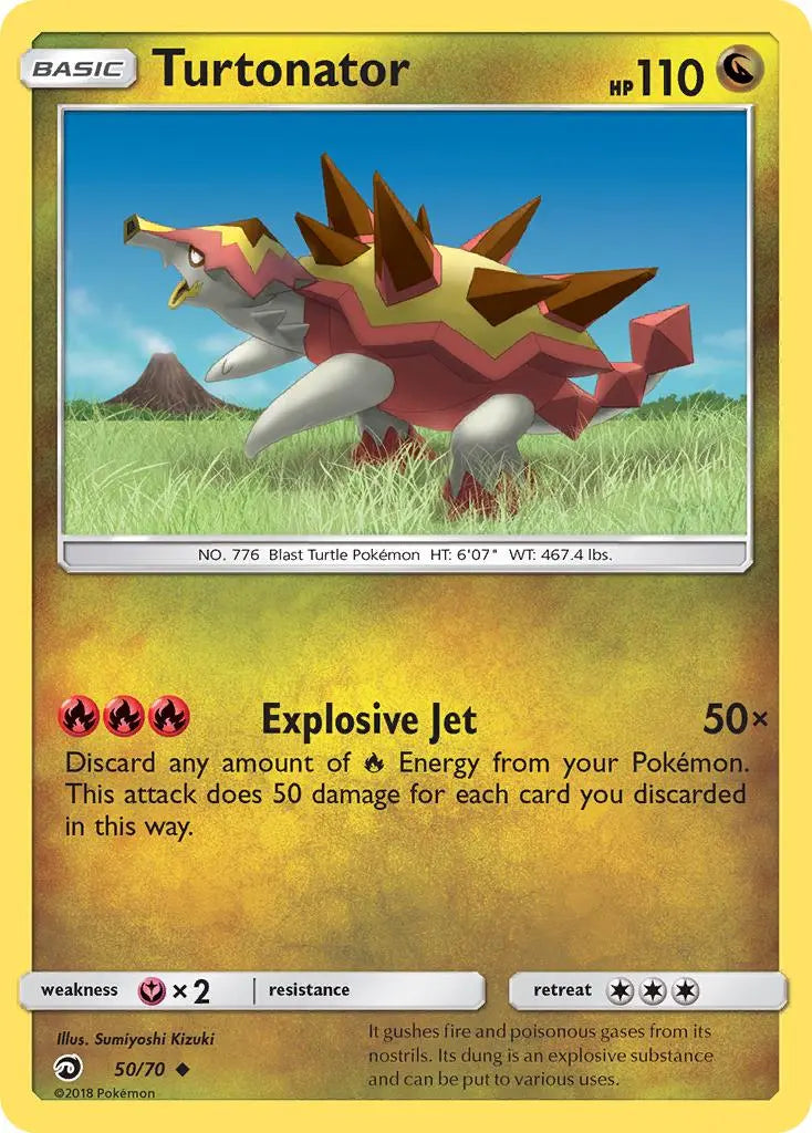 Turtonator (50/70) [Sun & Moon: Dragon Majesty] Pokémon