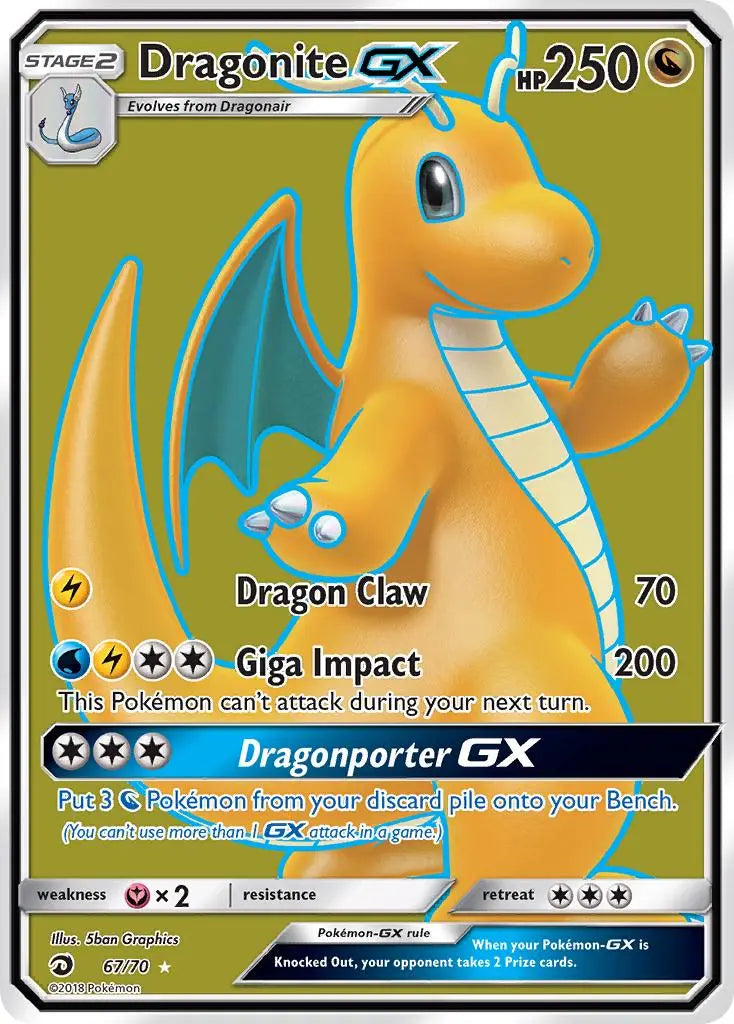 Dragonite GX (67/70) [Sun & Moon: Dragon Majesty] Pokémon