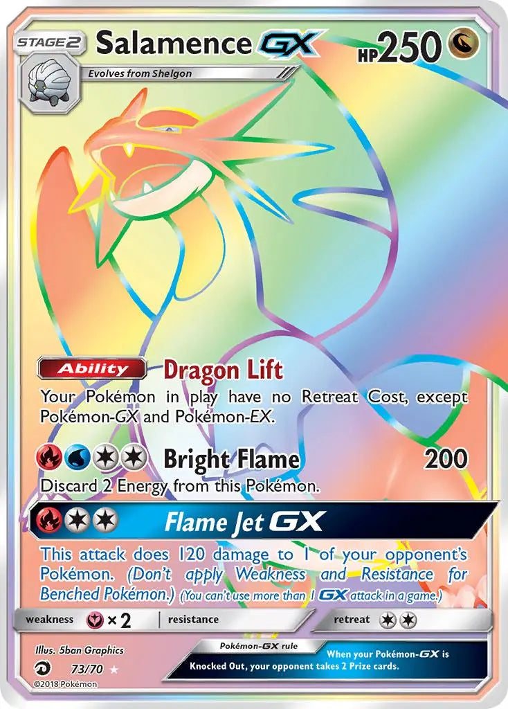 Salamence GX (73/70) [Sun & Moon: Dragon Majesty] Pokémon