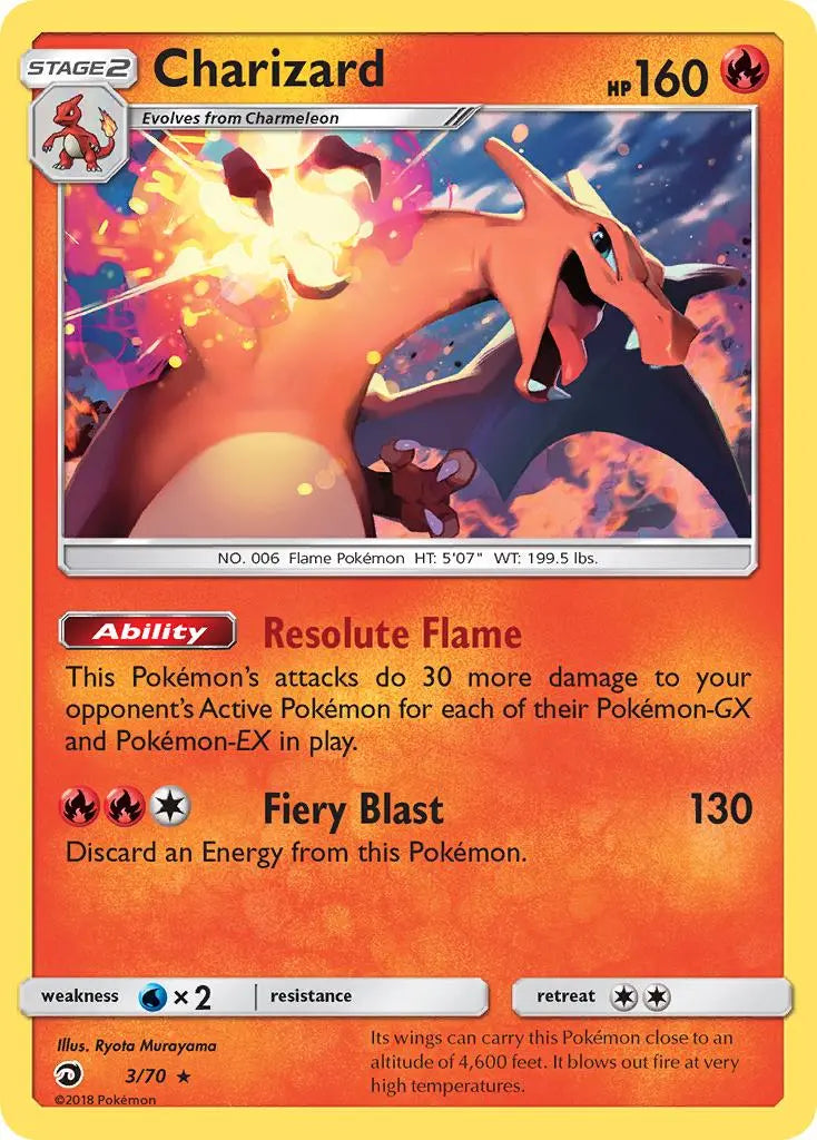 Charizard (3/70) [Sun & Moon: Dragon Majesty] Pokémon