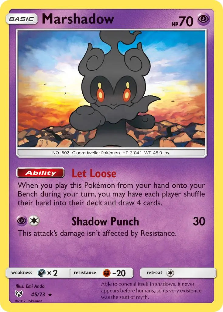 Marshadow (45/73) [Sun & Moon: Shining Legends] Pokémon