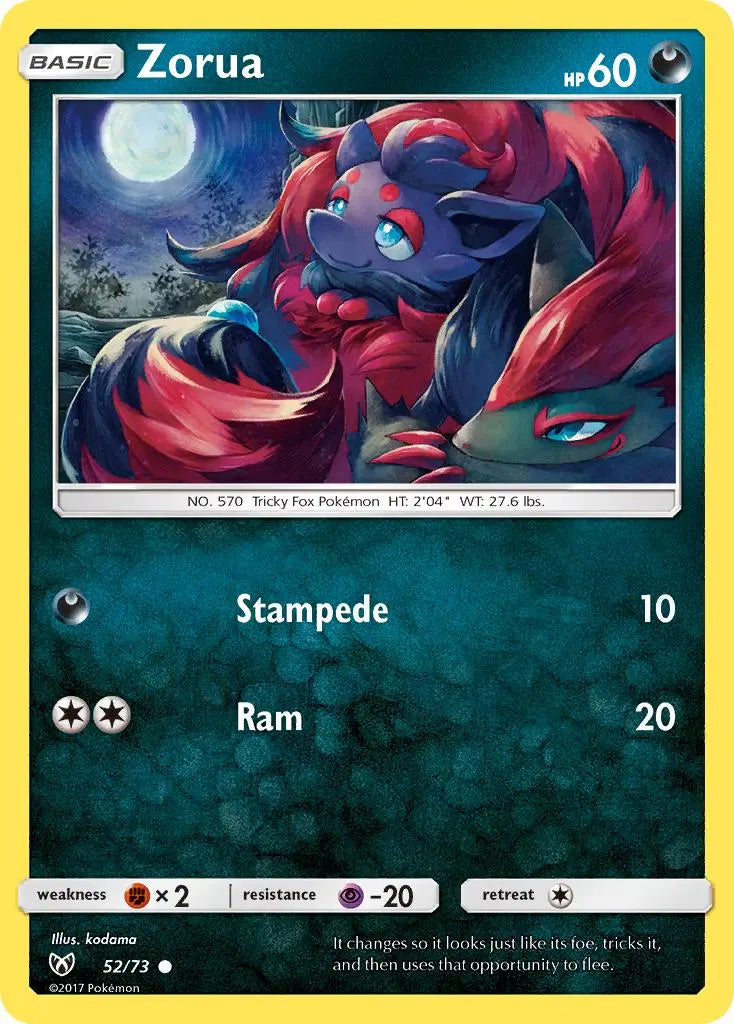 Zorua (52/73) [Sun & Moon: Shining Legends] Pokémon