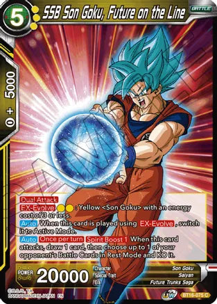 SSB Son Goku, Future on the Line (BT16-075) [Realm of the Gods] Dragon Ball Super