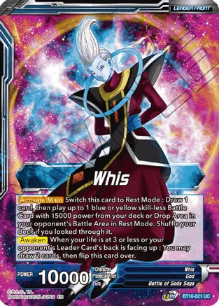 Whis // Whis, Invitation to Battle (BT16-021) [Realm of the Gods] Dragon Ball Super