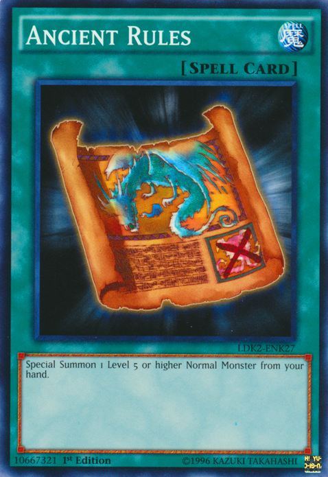 Ancient Rules [LDK2-ENK27] Common Yu-Gi-Oh!