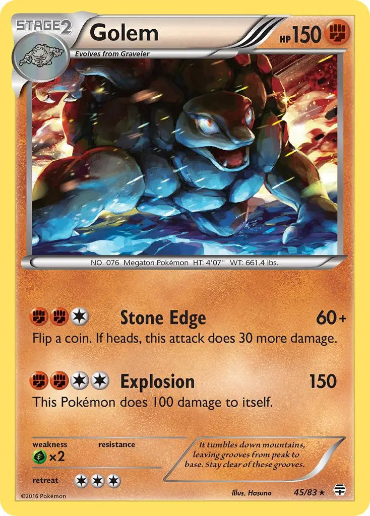 Golem (45/83) [XY: Generations] Pokémon