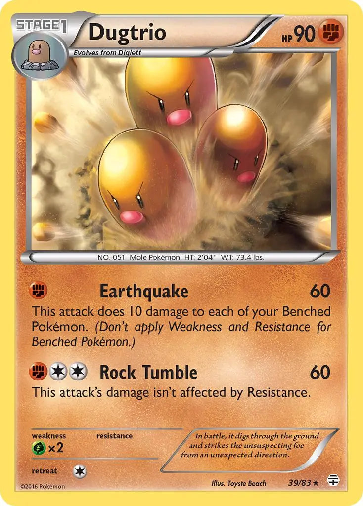 Dugtrio (39/83) [XY: Generations] Pokémon