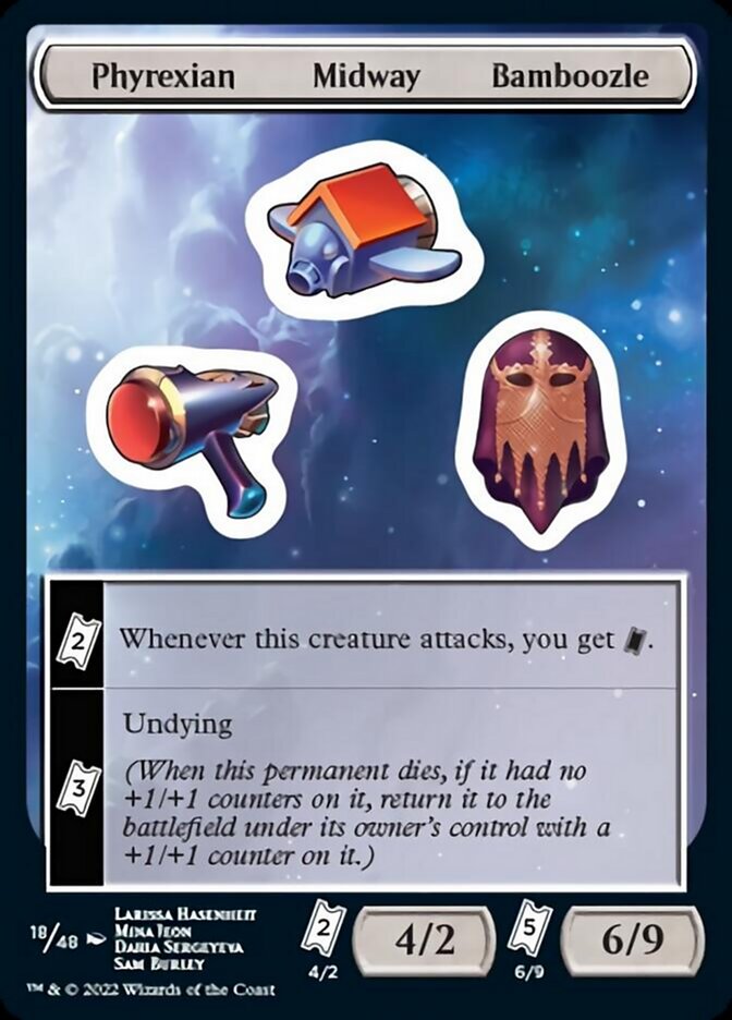 Phyrexian Midway Bamboozle [Unfinity Stickers] Magic: The Gathering