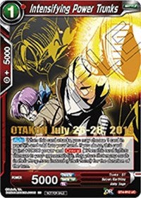 Intensifying Power Trunks (OTAKON 2019) (BT4-012_PR) [Promotion Cards] Dragon Ball Super