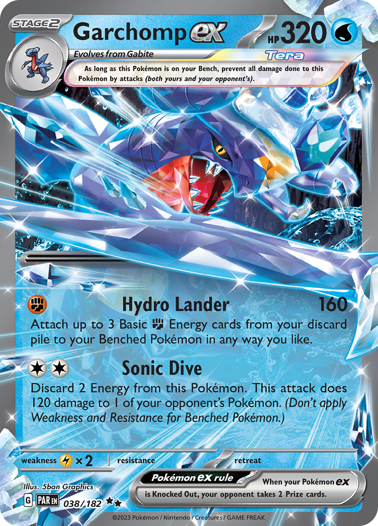 Garchomp ex (038/182) [Scarlet & Violet: Paradox Rift] Pokémon