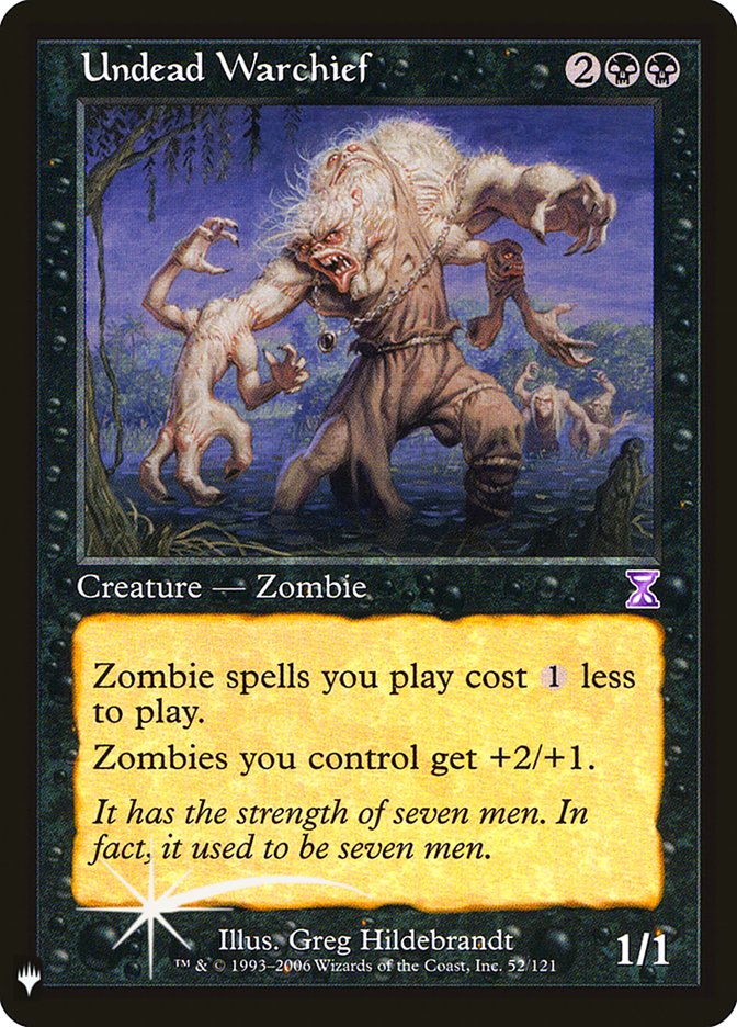 Undead Warchief [Mystery Booster] Magic: The Gathering