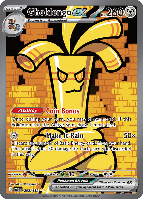 Gholdengo ex (252/182) [Scarlet & Violet: Paradox Rift