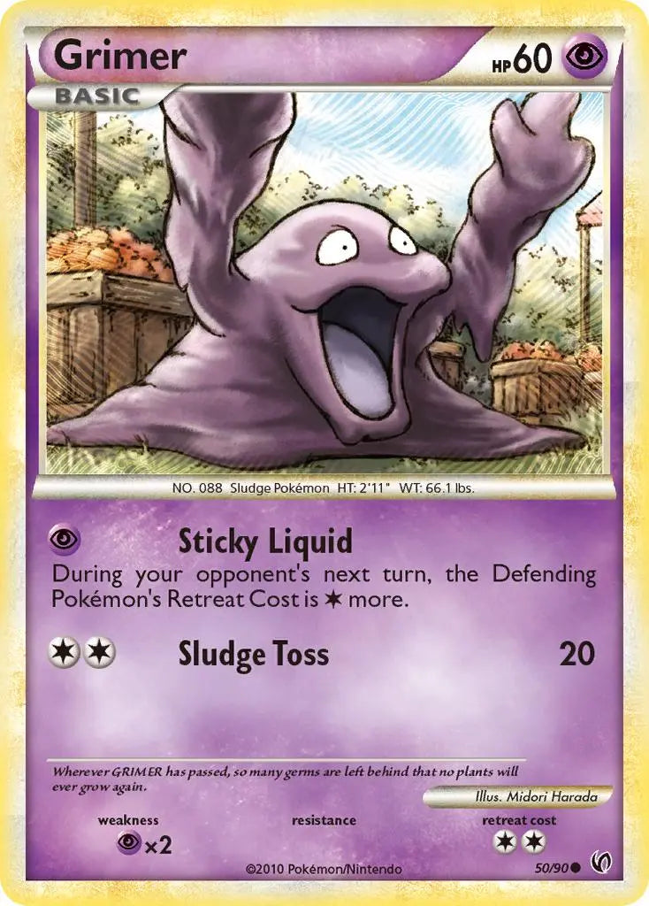 Grimer (50/90) [HeartGold & SoulSilver: Undaunted] Pokémon