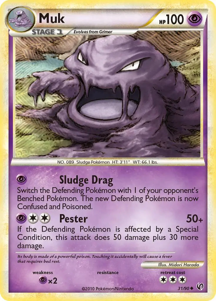 Muk (31/90) [HeartGold & SoulSilver: Undaunted] Pokémon