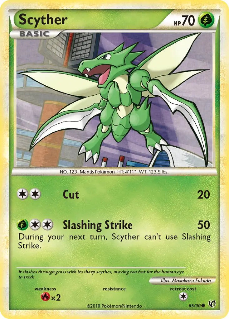 Scyther (65/90) [HeartGold & SoulSilver: Undaunted] Pokémon