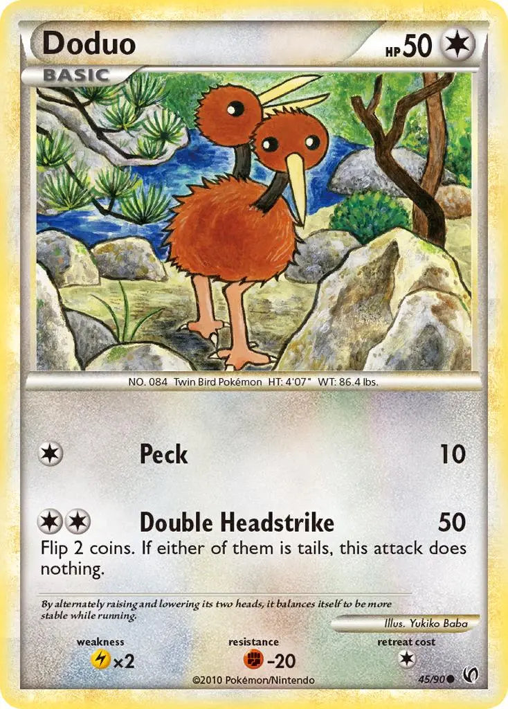 Doduo (45/90) [HeartGold & SoulSilver: Undaunted] Pokémon