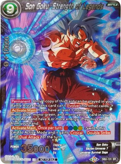 Son Goku, Strength of Legends (Player's Choice) (DB2-131) [Promotion Cards] Dragon Ball Super