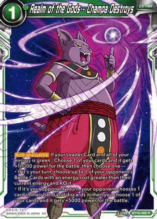 Realm of the Gods - Champa Destroys (BT16-069) [Realm of the Gods] Dragon Ball Super