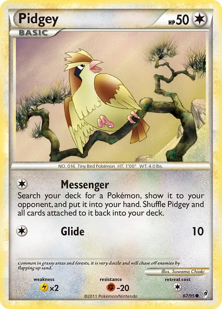 Pidgey (67/95) [HeartGold & SoulSilver: Call of Legends] Pokémon