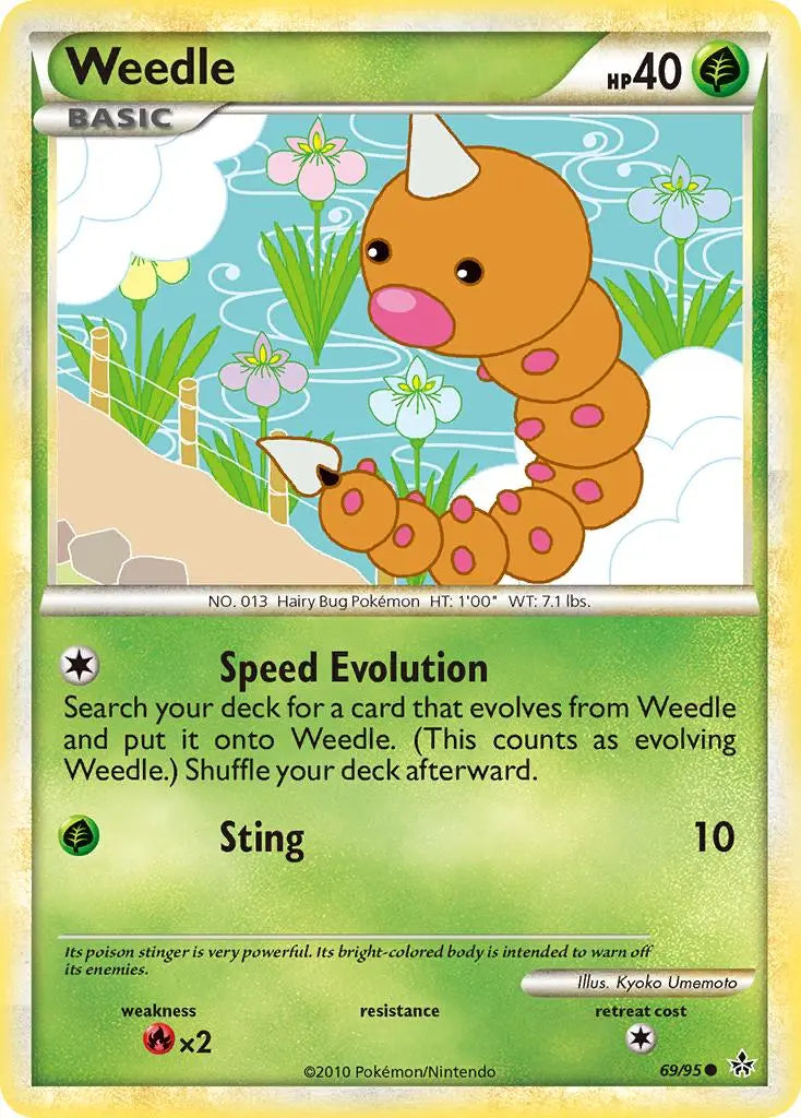Weedle (69/95) [HeartGold & SoulSilver: Unleashed] Pokémon