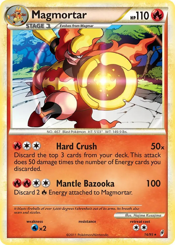 Magmortar (16/95) (Theme Deck Exclusive) [HeartGold & SoulSilver: Call of Legends] Pokémon