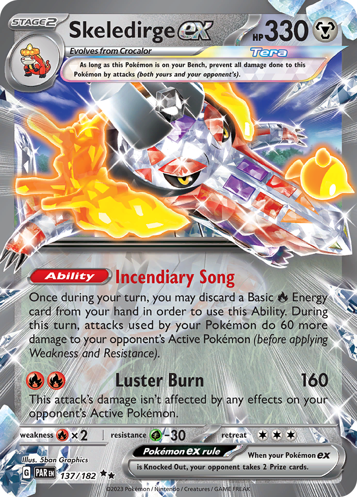 Skeledirge ex (137/182) [Scarlet & Violet: Paradox Rift] Pokémon