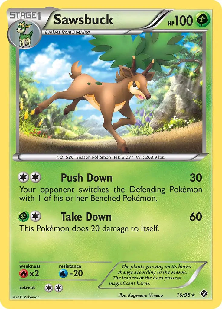 Sawsbuck (16/98) [Black & White: Emerging Powers] Pokémon