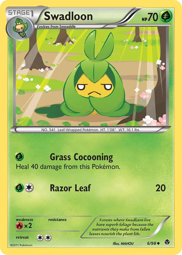 Swadloon (6/98) [Black & White: Emerging Powers] Pokémon