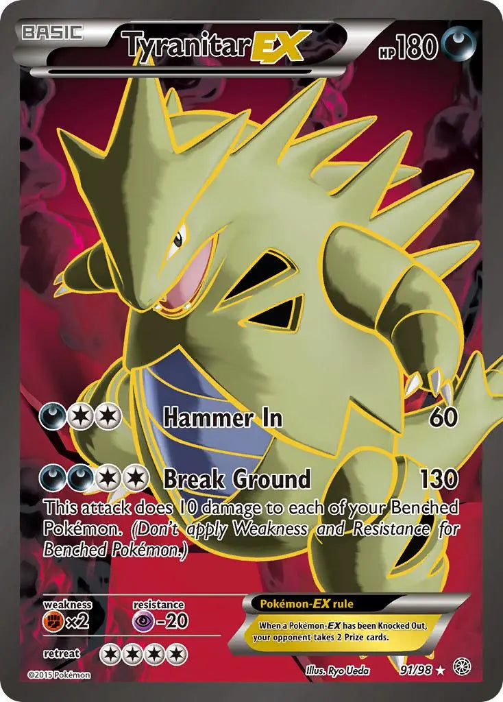 Tyranitar EX (91/98) [XY: Ancient Origins] Pokémon