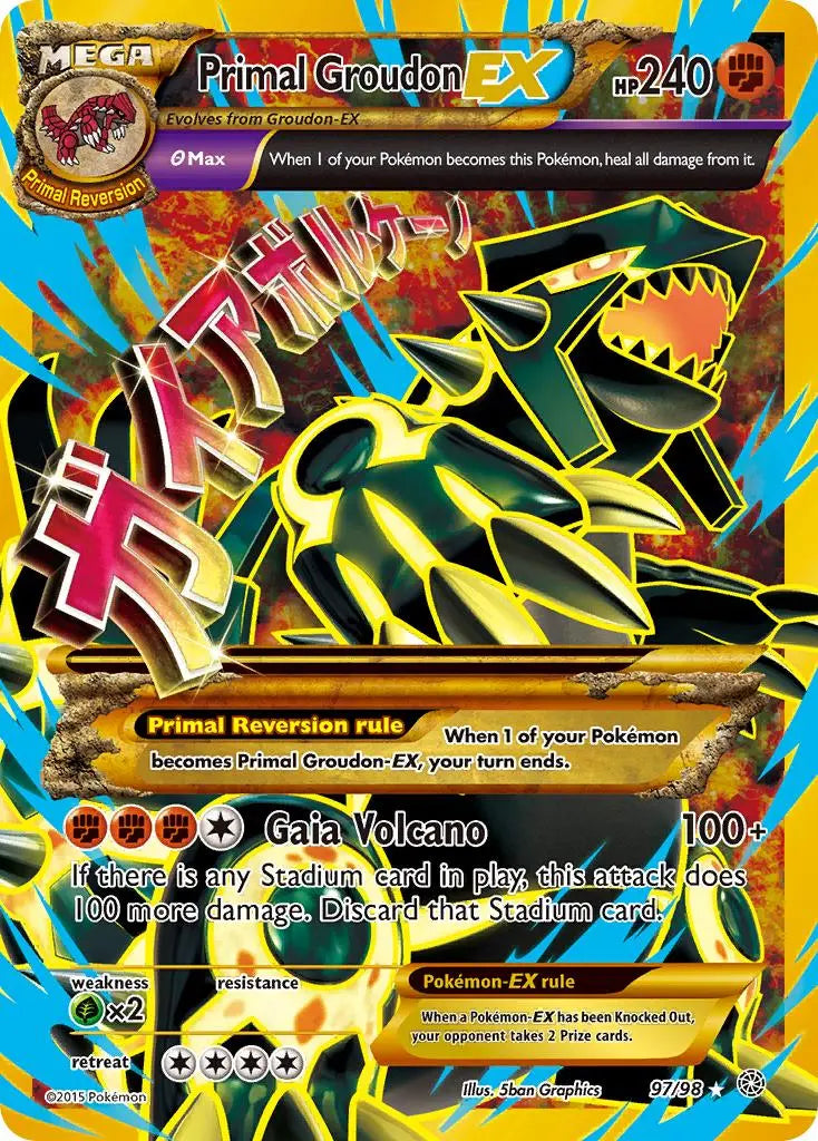 Primal Groudon EX (97/98) [XY: Ancient Origins] Pokémon