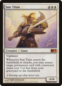Sun Titan (M11) [Oversize Cards] Magic: The Gathering