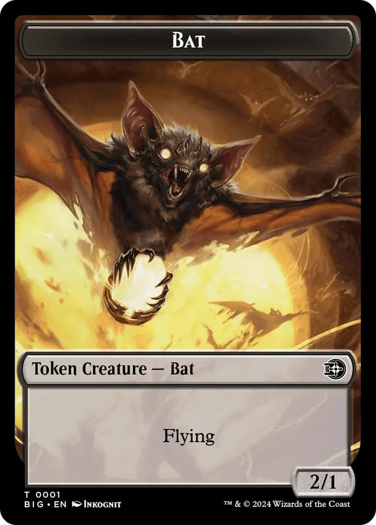 Bat Token [Outlaws of Thunder Junction: The Big Score Tokens] Magic: The Gathering