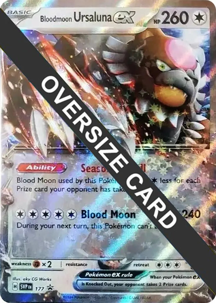 Bloodmoon Ursaluna ex (177) (Jumbo Card) [Scarlet & Violet Promo Cards] Pokémon