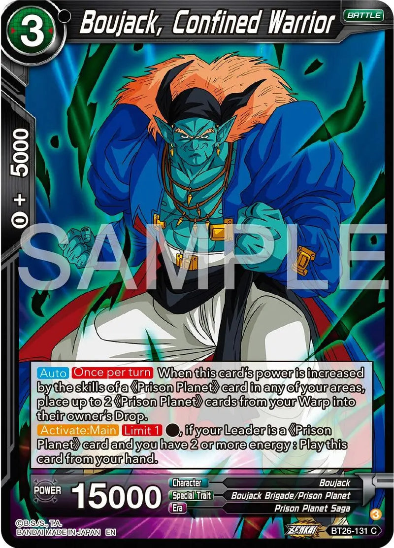 Boujack, Confined Warrior (BT26-131) [Ultimate Advent] Dragon Ball Super