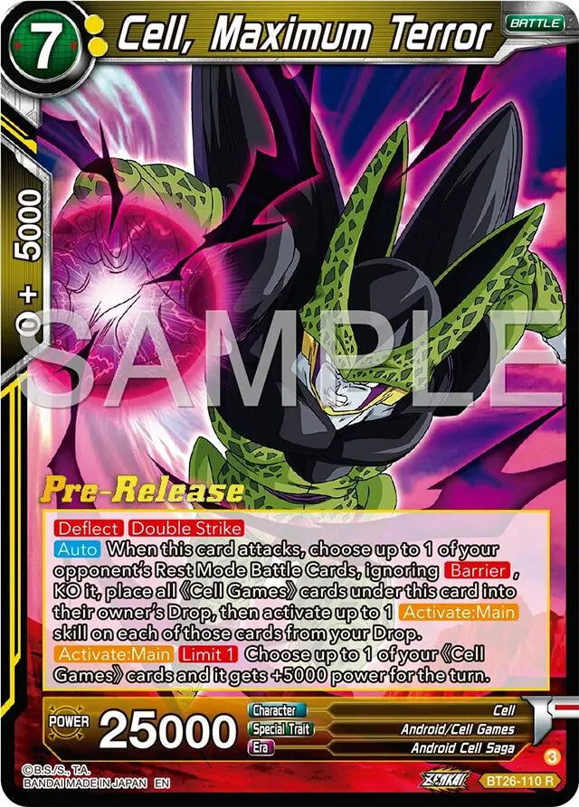 Cell, Maximum Terror (BT26-110) [Ultimate Advent Prerelease Promos] Dragon Ball Super