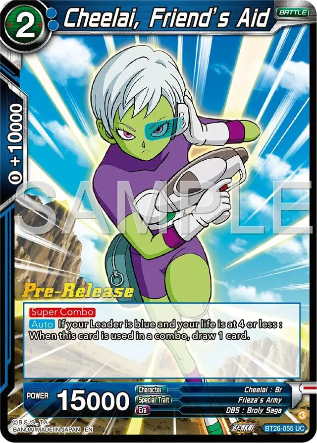 Cheelai, Friend's Aid (BT26-055) [Ultimate Advent Prerelease Promos] Dragon Ball Super