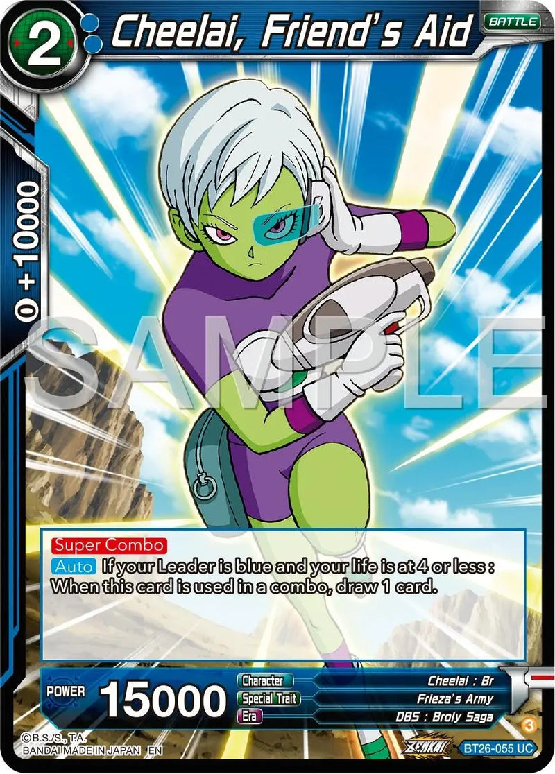 Cheelai, Friend's Aid (BT26-055) [Ultimate Advent] Dragon Ball Super