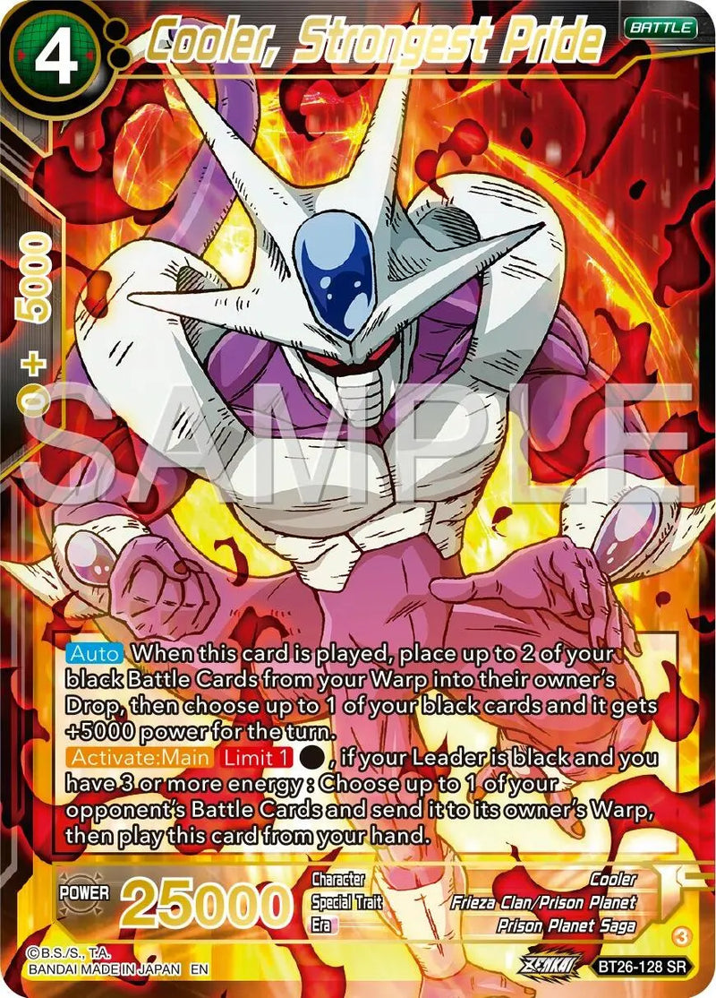 Cooler, Strongest Pride (BT26-128) [Ultimate Advent] Dragon Ball Super