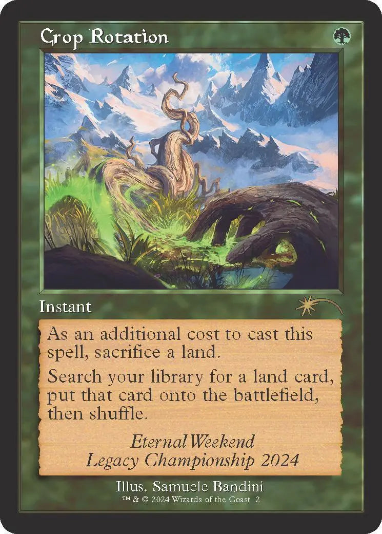 Crop Rotation (Retro Frame) (Eternal Weekend 2024 Promo) [Eternal Weekend] Magic: The Gathering