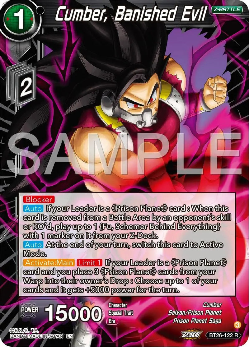 Cumber, Banished Evil (BT26-122) [Ultimate Advent] Dragon Ball Super