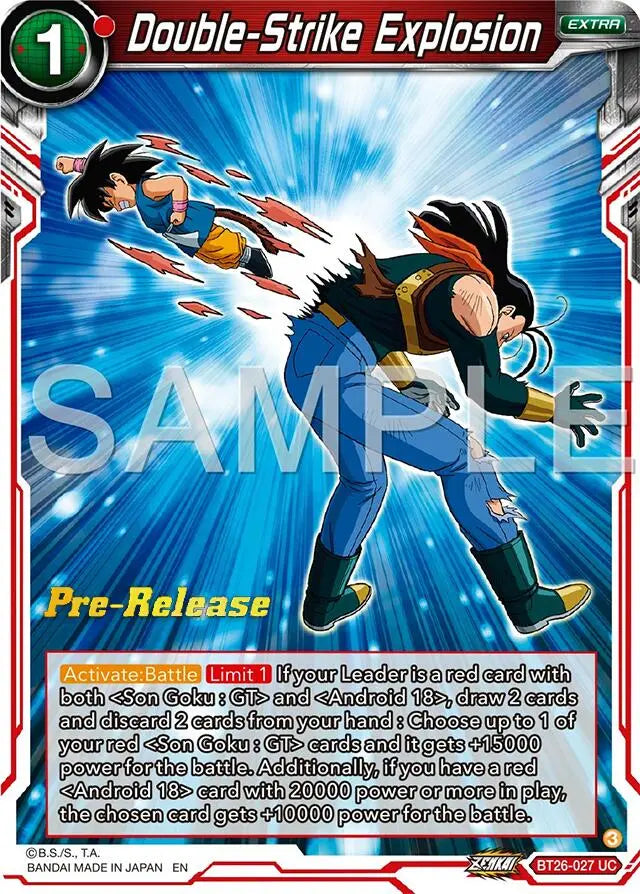 Double-Strike Explosion (BT26-027) [Ultimate Advent Prerelease Promos] Dragon Ball Super