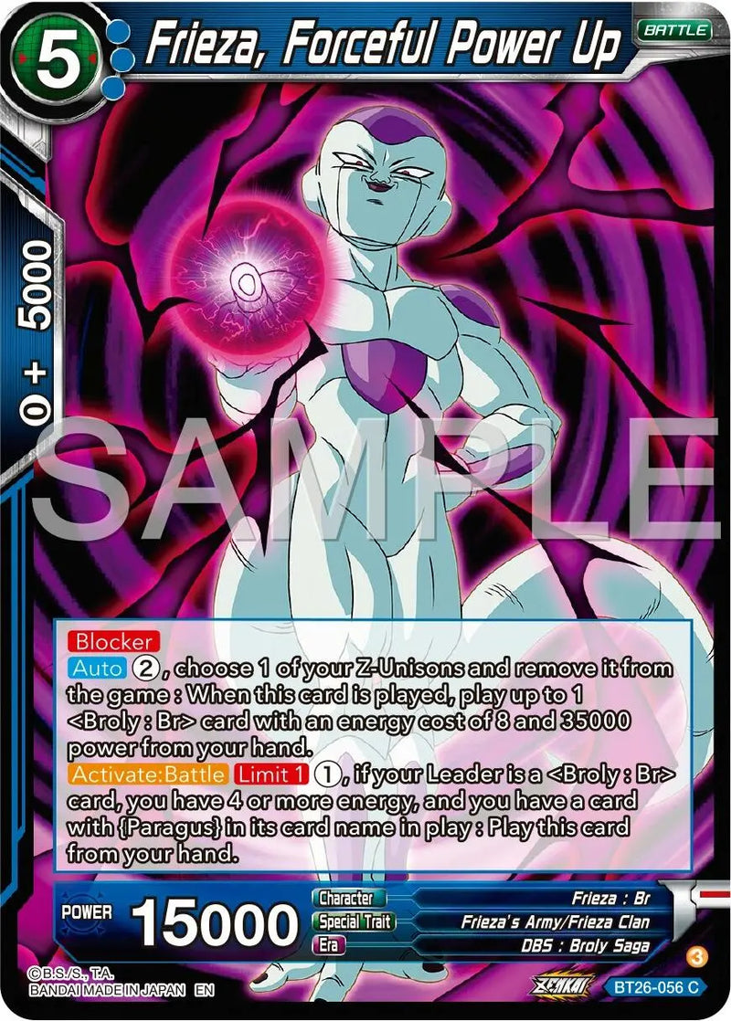 Frieza, Forceful Power Up (BT26-056) [Ultimate Advent] Dragon Ball Super