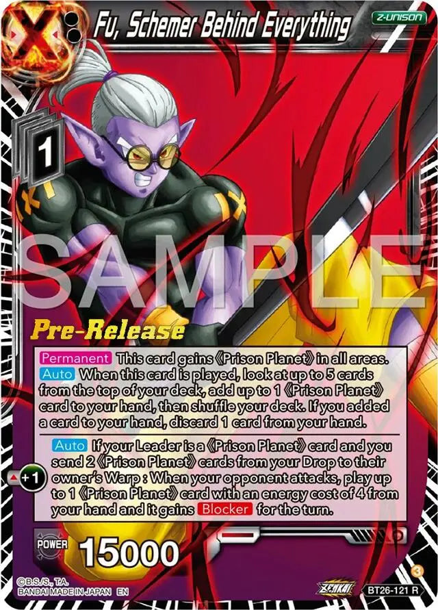 Fu, Schemer Behind Everything (BT26-121) [Ultimate Advent Prerelease Promos] Dragon Ball Super