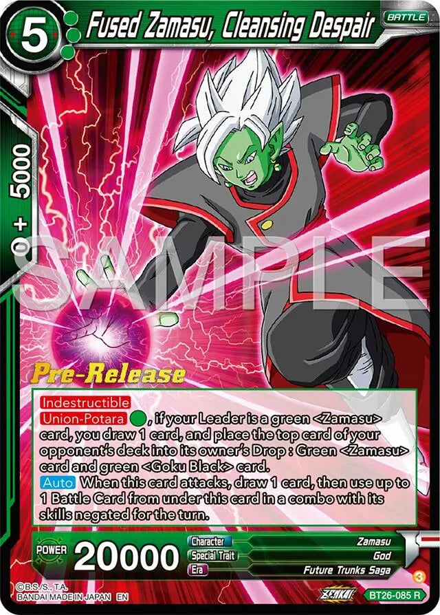 Fused Zamasu, Cleansing Despair (BT26-085) [Ultimate Advent Prerelease Promos] Dragon Ball Super