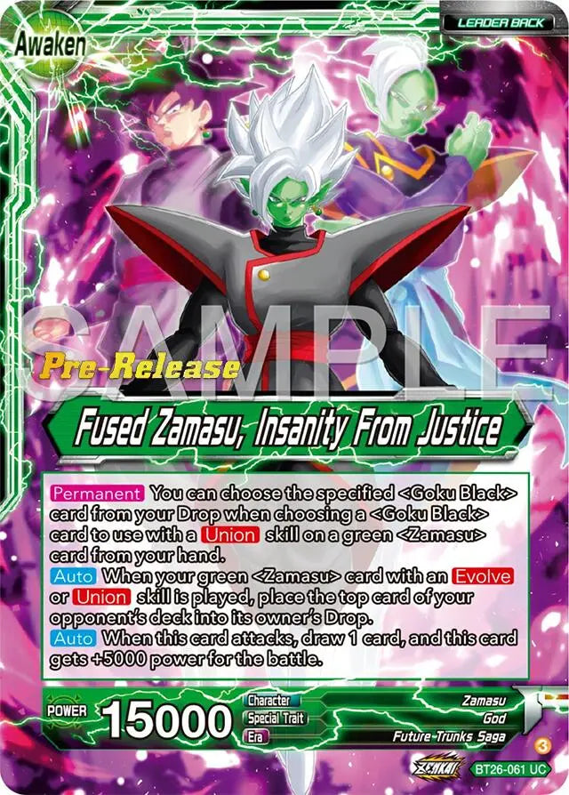 Zamasu // Fused Zamasu, Insanity From Justice (BT26-061) [Ultimate Advent Prerelease Promos] Dragon Ball Super